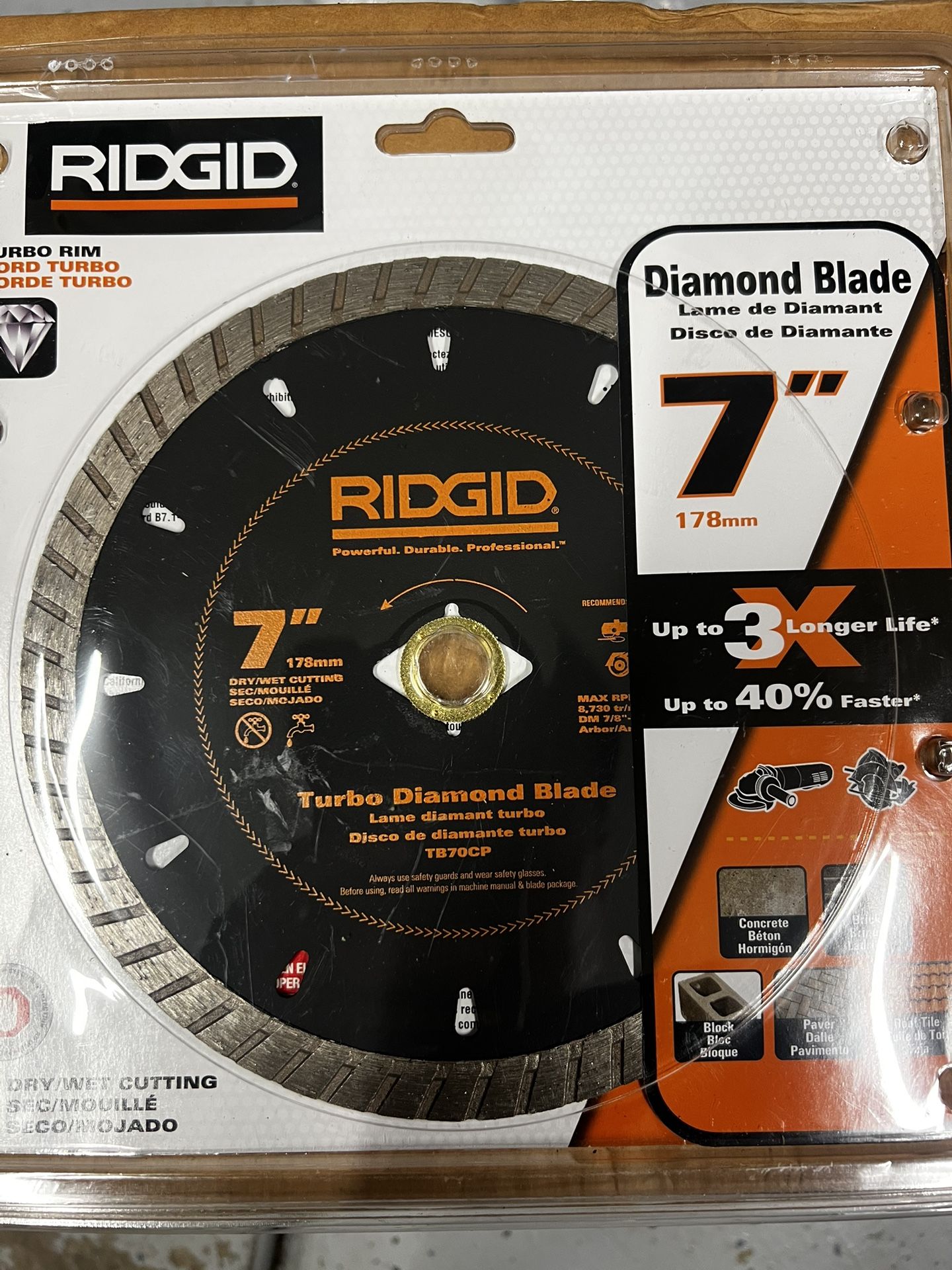 Ridgid 7 Inch Diamond Blade