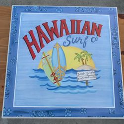 Hawaii Surf Company Wall Sign