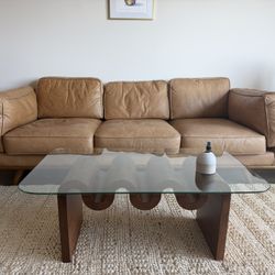 Great condition West Elm Zander 90 Leather Couch