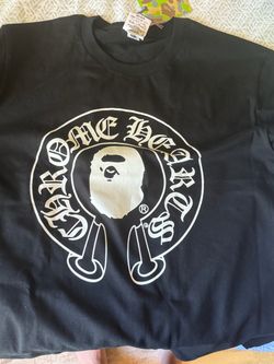 Bape x chrome heart t shirt size m