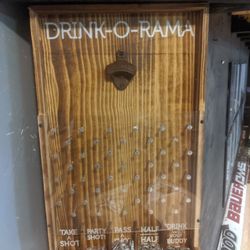 Drink-o-Rama Wall Mounted Bottle Opener Game