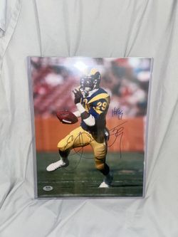 11x14 Photo Erick Dickerson Autographed 
