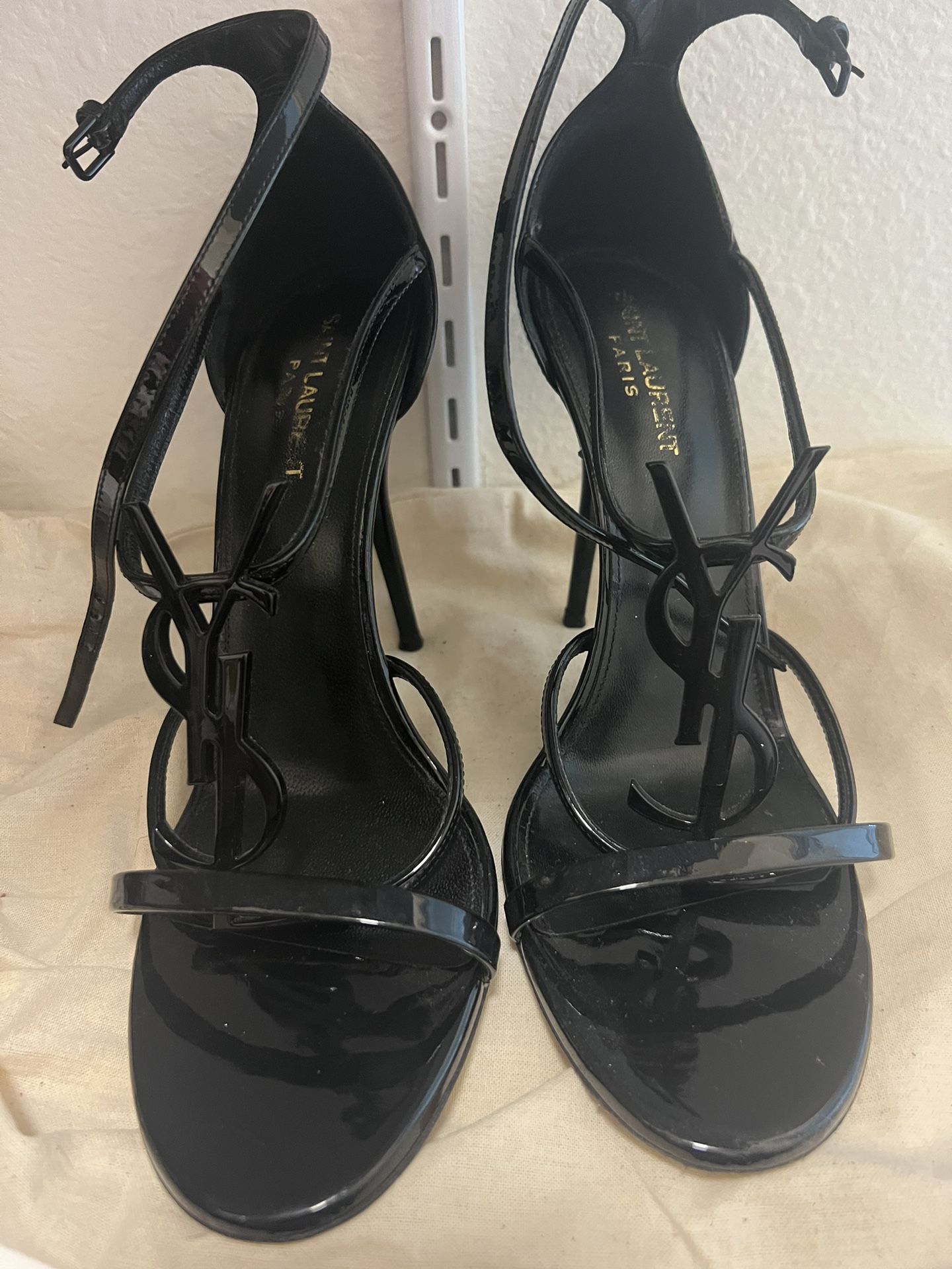 Authentic YSL Black Heels – Size 40 ½