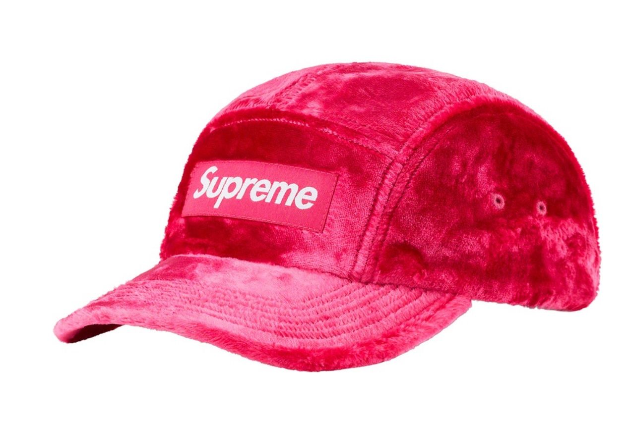 Supreme Crushed Velvet Camp Hat
