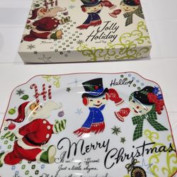 Christmas Porcelain Serving Plate