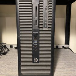 HP EliteDesk with 256 GB SSD, 16 GB Ram, and 2 GB Graphics