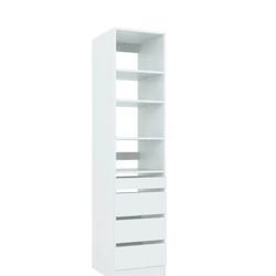 18" W Closet System Walk-In Tower. Closet & Co