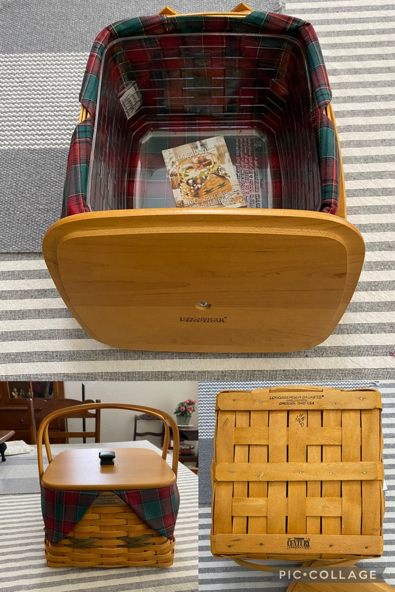 Longaberger 2000 Deck the Halls Basket