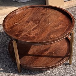 Round Wood Table