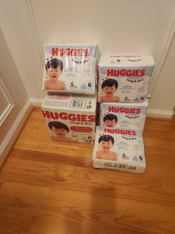 138 Diapers Size 6 Huggies 35 Plus Lbs Factory Sealed