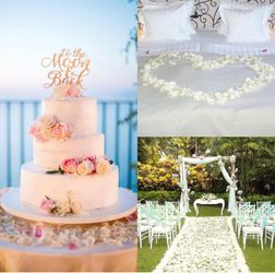 5000 Pcs Rose Petals Artificial Silk Flowers Petals, Ivory