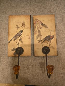 Bird brass towel holders