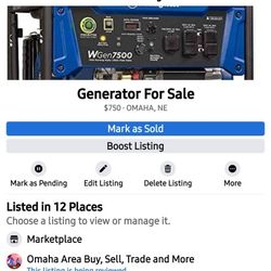Generator For Sale