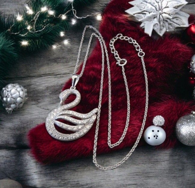925 Silver Swan Pendant