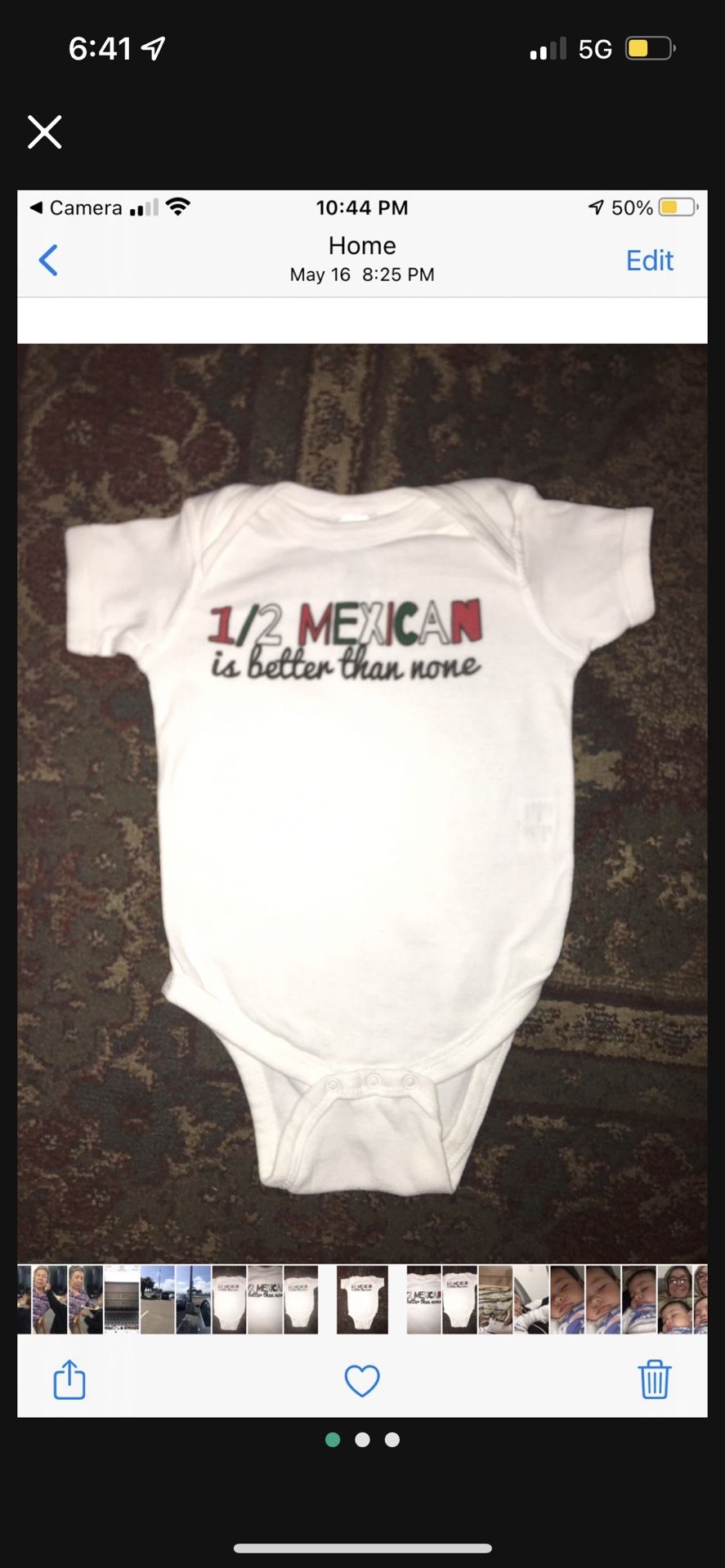 Boy / Girl Baby Onesie, Size 12