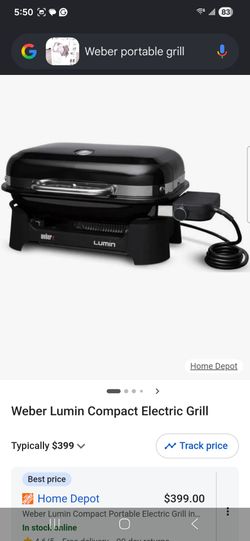 Portable grill electric