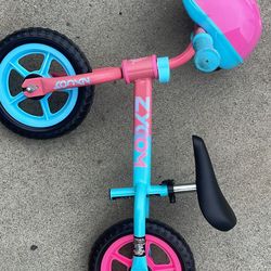 Toddler bike & helmet 