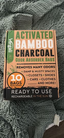 Charcoal odor absorbing bags
