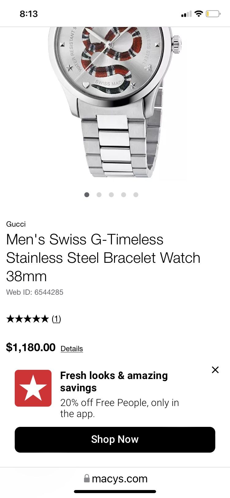 Hermoso Reloj Gucci De Serpiente Fue Un regalo Pero En Realidad Tengo Más Y No Los Uso Mucho Escríbeme Si Te Interesa As Tu Oferta