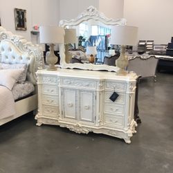 Seven piece king bedroom set