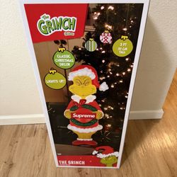 SUPREME 3 FOOT GRINCH BRAND NEW 
