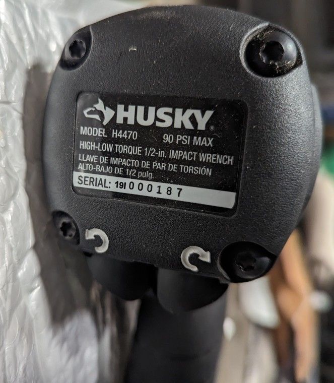 Husky Pneumatic 1/2 Never $80
