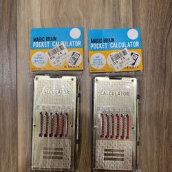 Vintage Pocket Calculator Magic Brain 1960s
