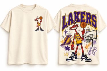 Lakers Graphic T-Shirt Cream
