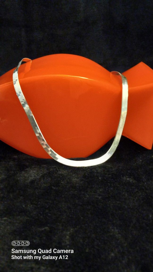 New Sterling Silver Herringbone