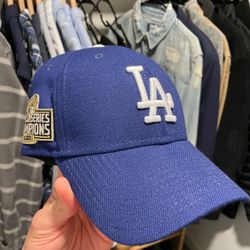 LA Dodgers New Era 2020 World Series Champions 39Thirty Flex Hat - Blue