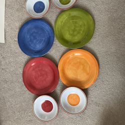 Longaberger Melamine Plates, And Bowls