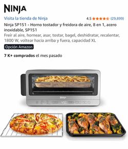 Horno y freidora de aire ninja