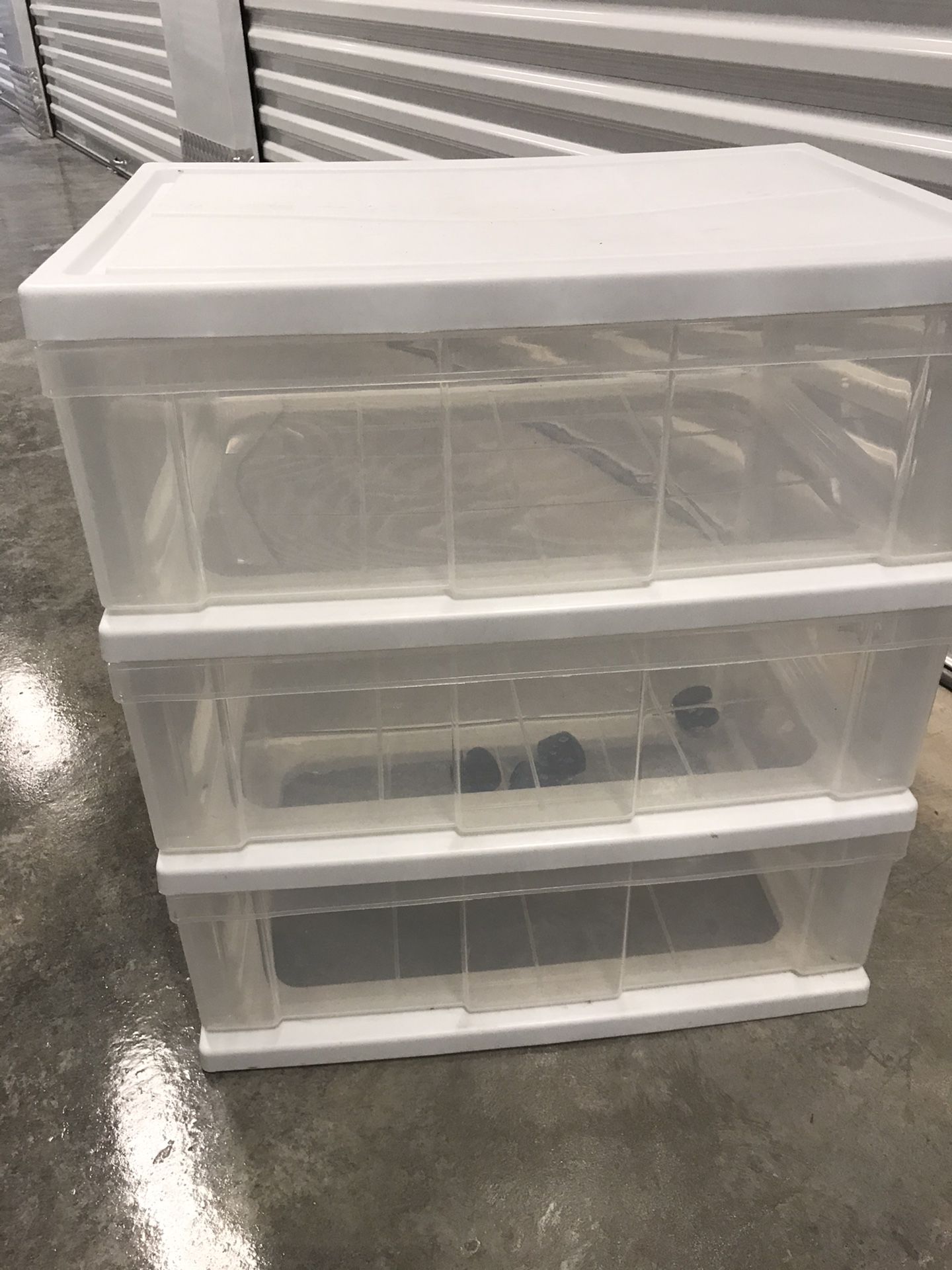 Plastic drawers for $15