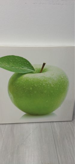 Green Apple Canvas Wall Art Print