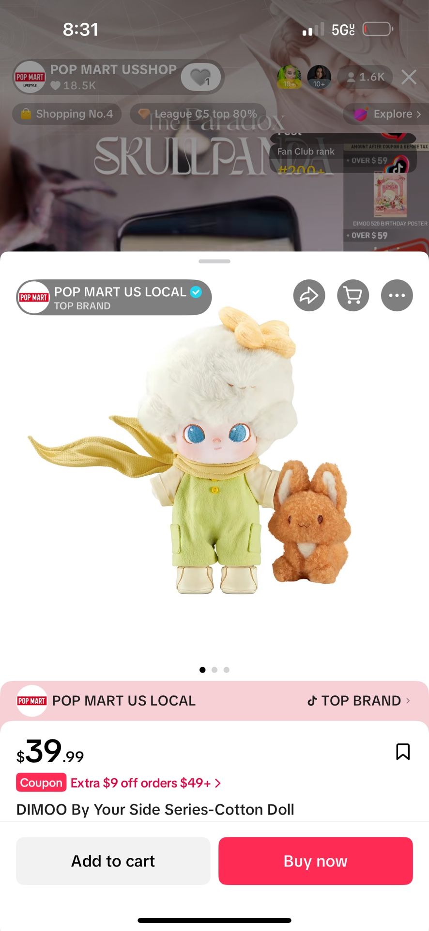 I have This Dimo plush In Box 