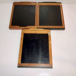 Rochester Camera Lot Of 3 ~ 4x5 Film Holders ~ Antique, Wooden Frame, 1898