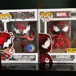Venom Carnage Funko Pops