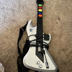 PS2 Guitar Hero React Rocker RTPS26 Silver Wired Controller Sony PlayStation 2