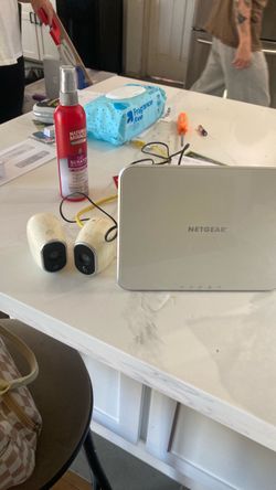Arlo net gear Router with Two Wireless Cameras
