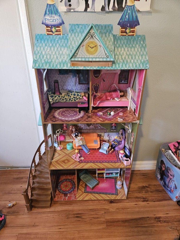 Dollhouse And Accessories For Sale