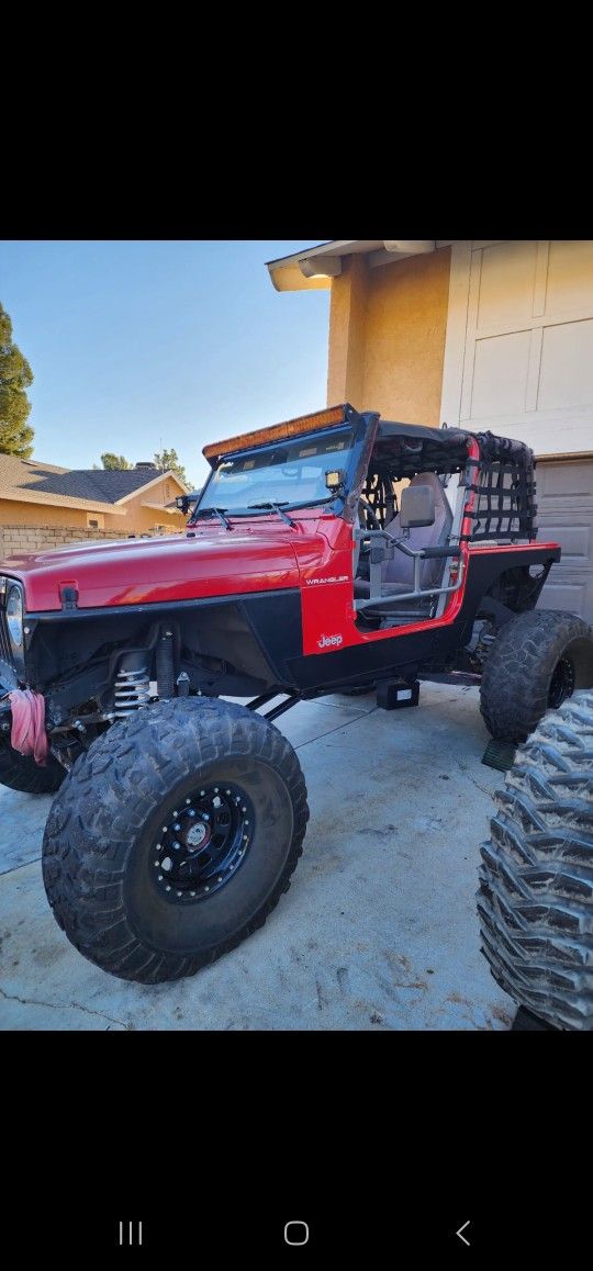 97 Jeep Wrangler Tj W/Rubicon Tcase & 6 Spd Trans