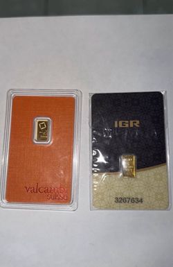 Valcambi Suisse & IGR 1g Gold Bars