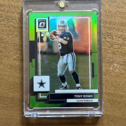 Tony Romo Green Optic Panini  21/35