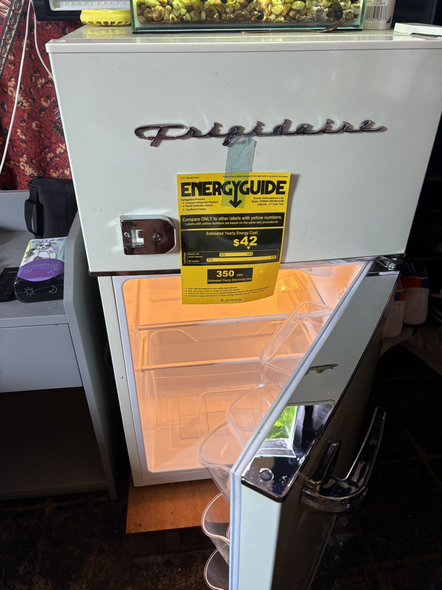 Clean Mini Fridge Works Great