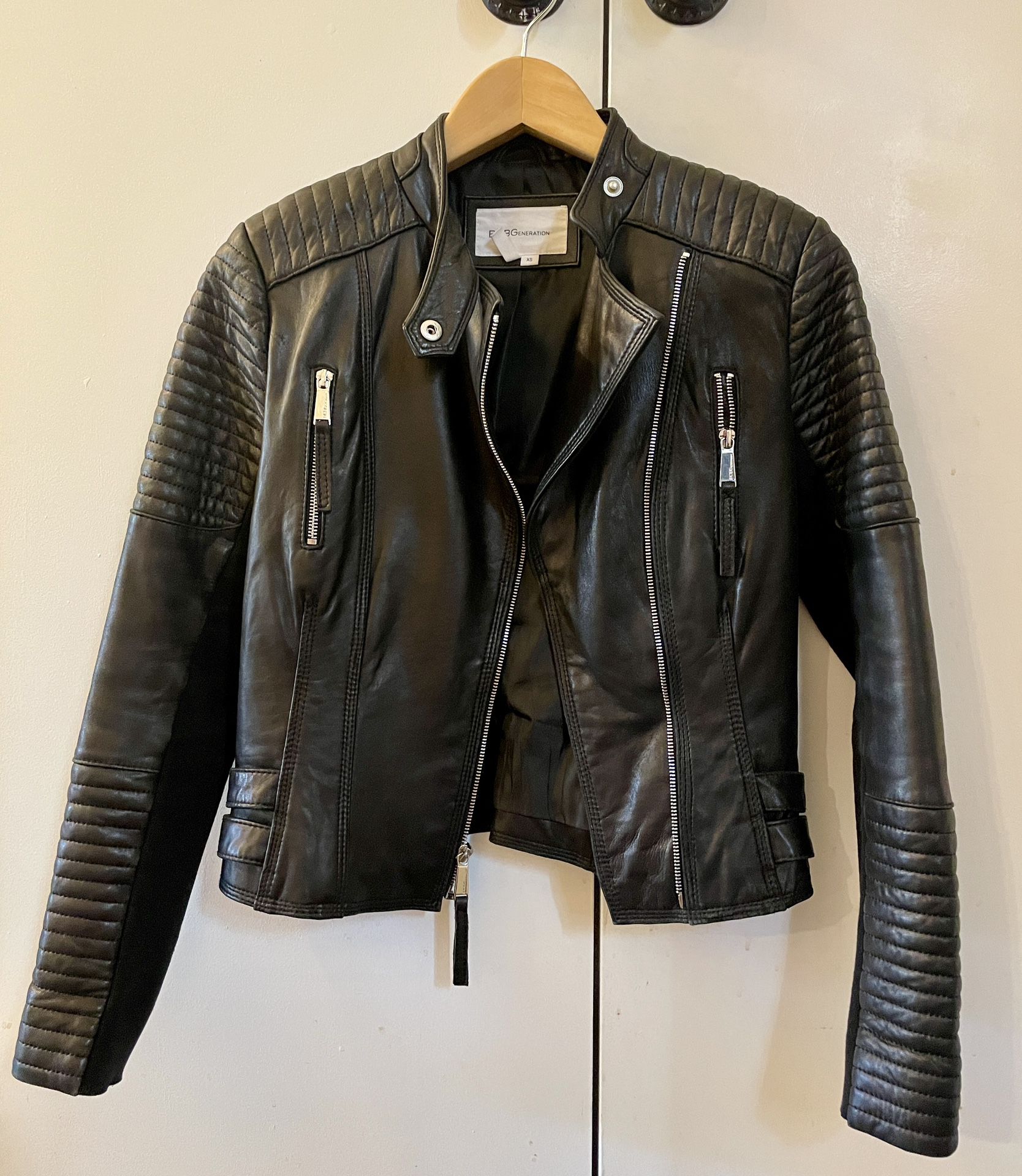 BCBGeneration leather Motorcycle Jacket