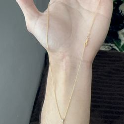 14k chain with 10k diamond pendant