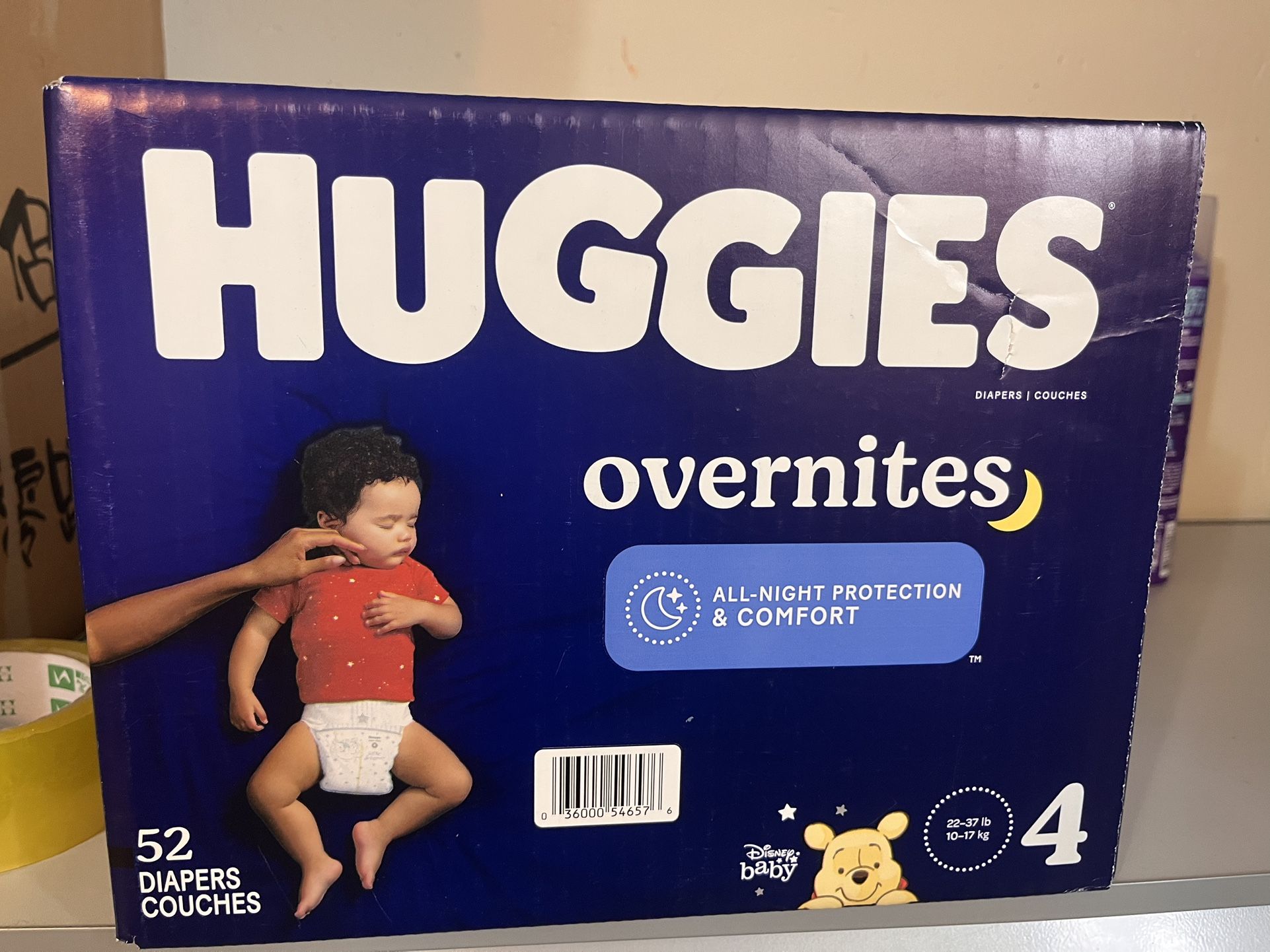 Huggies Overnight Size 4 $20