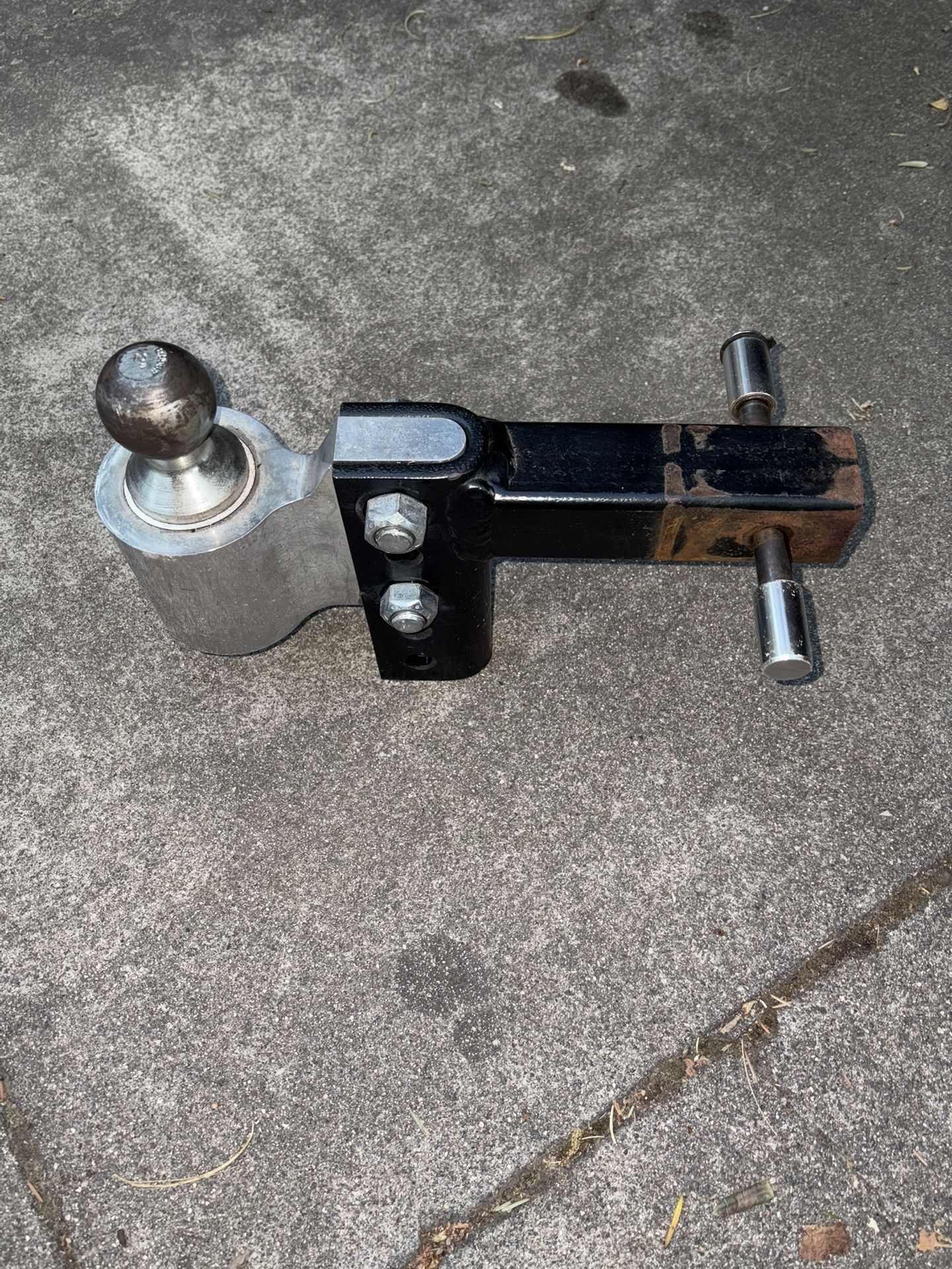 6 Inch Adjustable Channel Trailer Hitch Mount 2 In Ball 10,000lbs