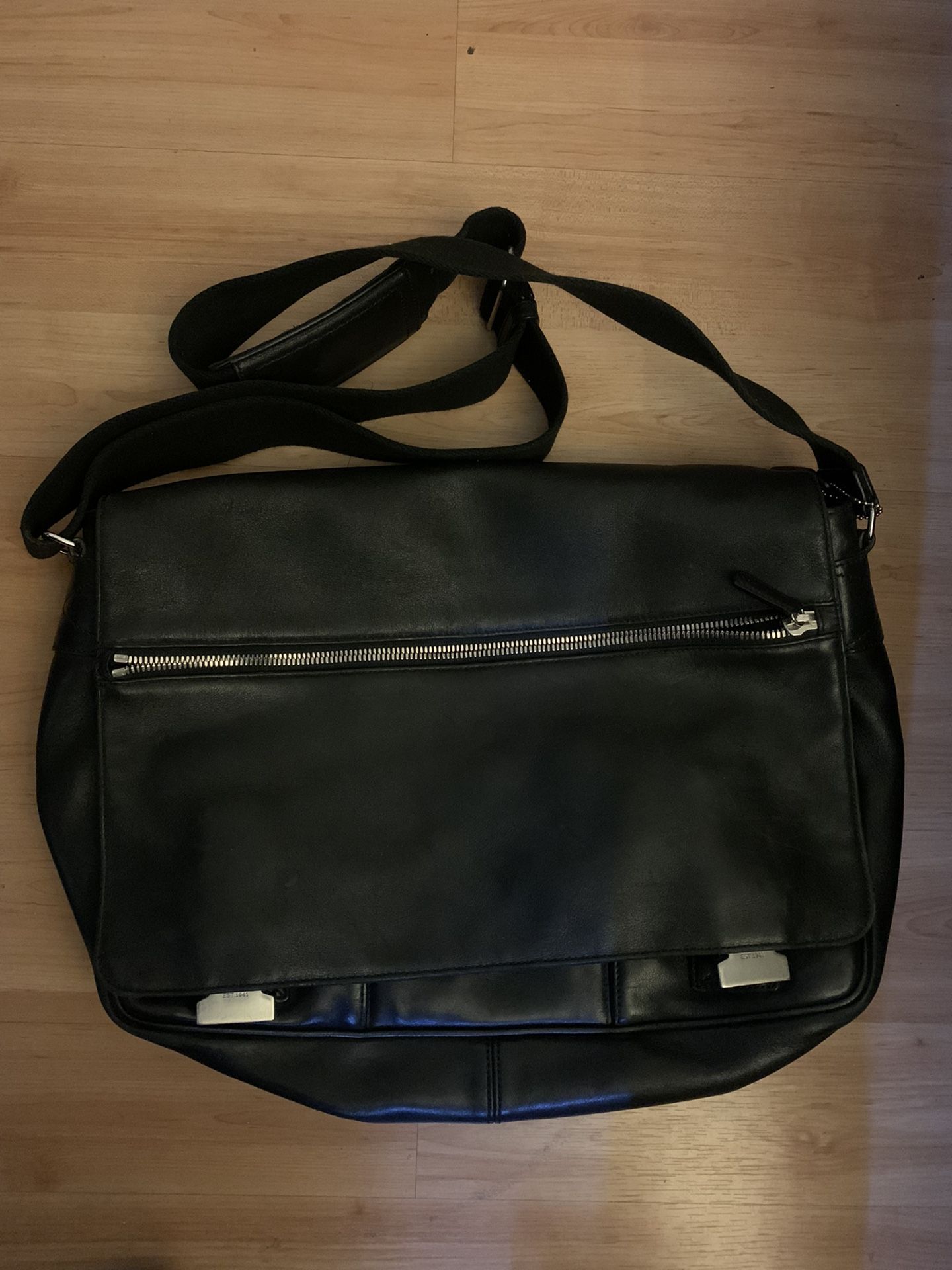 Coach Leather Laptop Messenger Bag