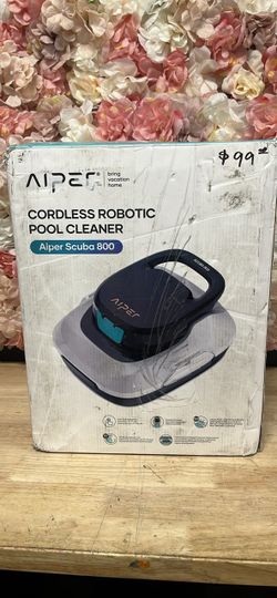 AIPER Scuba 800 Cordless Robotic Pool Vacuum for Flat Above-Ground Pools Up to 860 sq. ft.